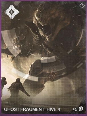 Ghost Fragment: Hive 4 (Grimoire Card)